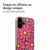 imoshion Coque design pour iPhone 16 - Dusty Rose Flowers Connect