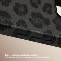 Selencia Coque Sabi imprimé panthère avec MagSafe Apple iPhone 16e - Midnight Black