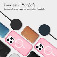 imoshion Coque Pailletée avec MagSafe Apple iPhone 13 Pro - Paillettes Rose