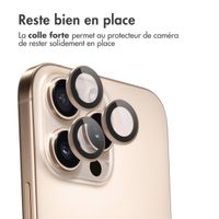 imoshion Lot de 2 protections d'objectif de caméra Apple iPhone 16 Pro / 16 Pro Max - Desert / Titanium