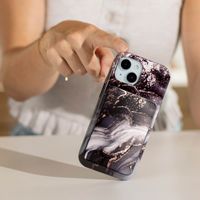 Selencia Powerbank Vivid 5 000 mAh - MagSafe et Qi2 - Noir / Chic Marble Black