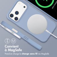 imoshion Coque arrière Color avec cordon amovible et MagSafe Apple iPhone 17 Pro - Ash Blue