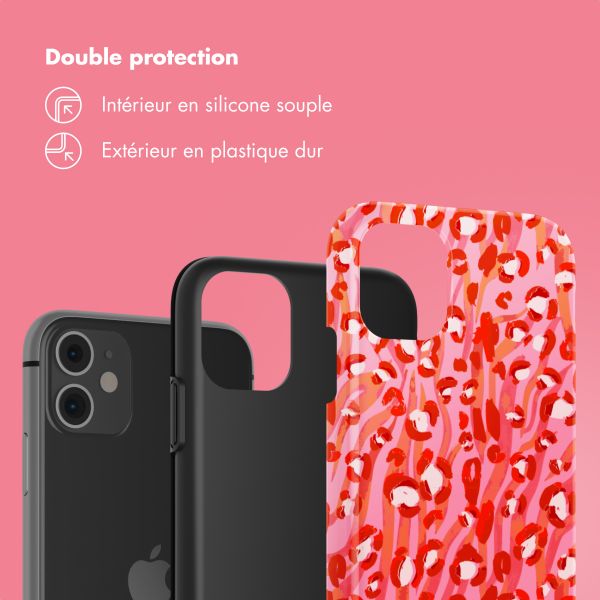 Selencia Coque arrière Vivid Tough iPhone 11 - Wild Spots Lipstick