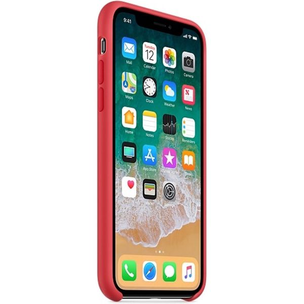 Apple Coque en silicone Apple iPhone X - Red Raspberry