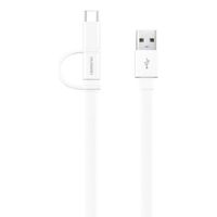 Huawei Câble USB vers Micro-USB & USB-C original - 1,5 mètres - Blanc