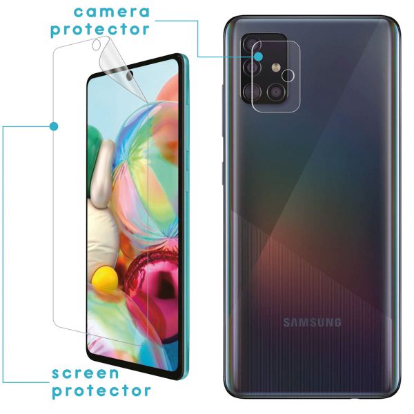 imoshion Protection d'écran + en verre Appareil photo Galaxy A71