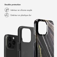 Selencia Coque arrière Vivid Apple iPhone 15 Pro Max - Chic Marble
