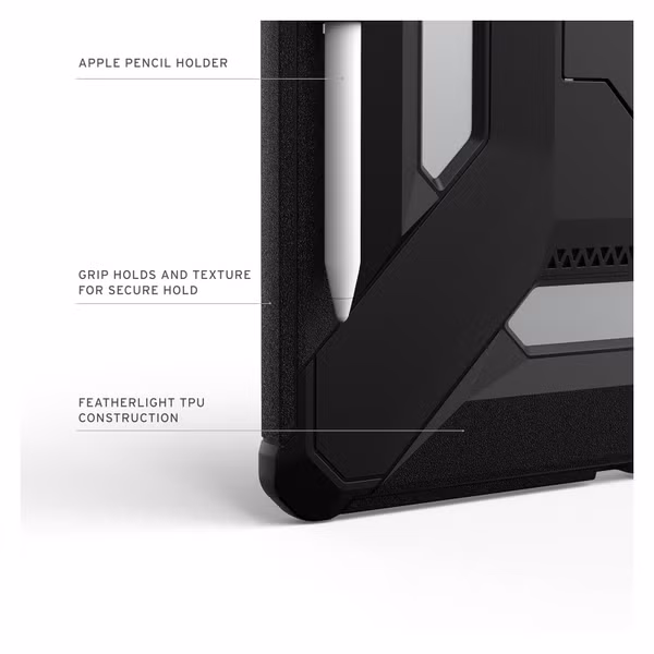 UAG Coque tablette Scout Apple iPad Air 13 pouces (2026) M4 / (2025) M3 / (2024) M2 - Black
