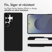 Accezz Coque Kevlar MagSafe Samsung Galaxy S25 Ultra - Noir
