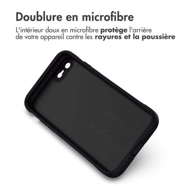 imoshion Coque arrière EasyGrip iPhone SE (2022 / 2020) / 8 / 7 - Noir