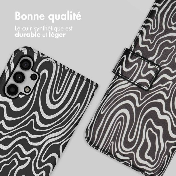 imoshion Étui de télephone portefeuille Design Samsung Galaxy A32 (5G) - Black And White