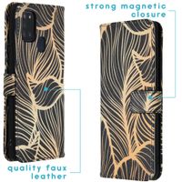 imoshion Coque silicone design Samsung Galaxy A21s - Golden Leaves