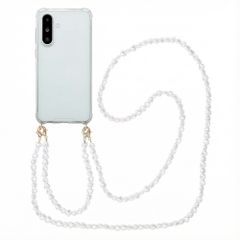 imoshion Coque avec dragonne + bracelet Samsung Galaxy A36 - Perles Cœurs