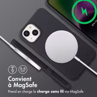 imoshion Coque arrière Color avec cordon amovible et MagSafe Apple iPhone 14 - Noir