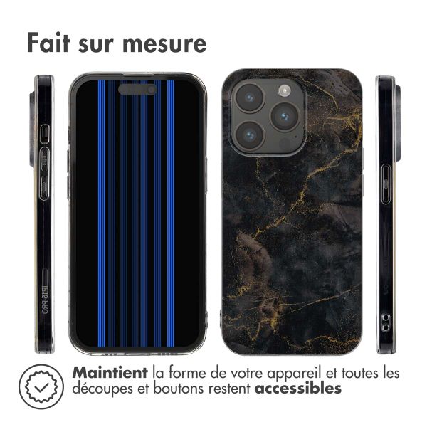 imoshion Coque Design iPhone 15 Pro - Black Marble