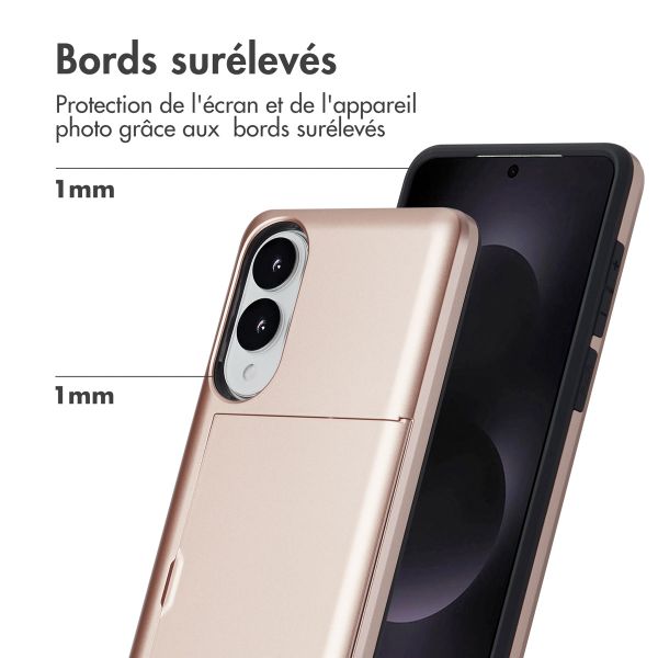 imoshion Coque arrière avec porte-cartes Samsung Galaxy S25 Edge - Rose Doré