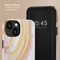 Selencia Coque arrière Vivid Apple iPhone 13 - Chic Marble Gold