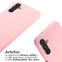 imoshion Coque en silicone avec cordon Samsung Galaxy A14 (5G) - Rose