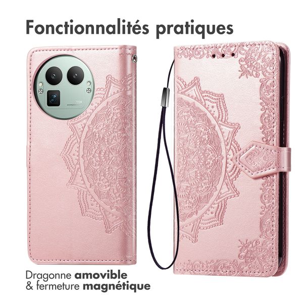 imoshion Etui de télephone Mandala Realme GT 8 Pro - Rose Doré