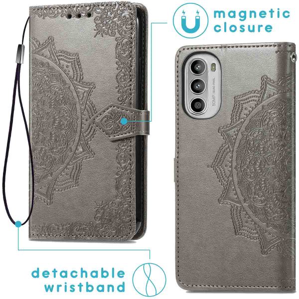 imoshion Etui de téléphone portefeuille Mandala Sony Xperia 10 IV - Gris