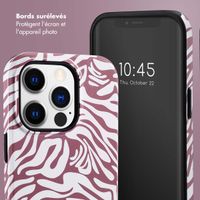 Selencia Coque arrière Vivid Apple iPhone 14 Pro - Trippy Swirl Dark Rose