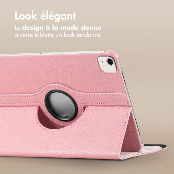 imoshion Coque tablette rotatif à 360° Apple iPad Air 13 pouces (2026) M4 / (2025) M3 / (2024) M2 - Rose