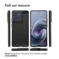 imoshion Coque Brushed Motorola Moto G86 - Noir