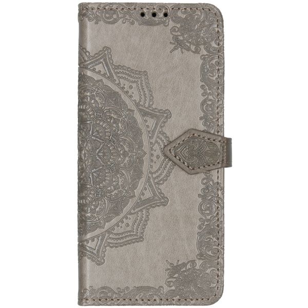 Etui de téléphone Mandala Motorola One Action - Gris