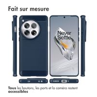 imoshion Coque Brushed OnePlus 12 - Bleu foncé