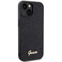 Guess Coque arrière Disco Script iPhone 15 - Noir