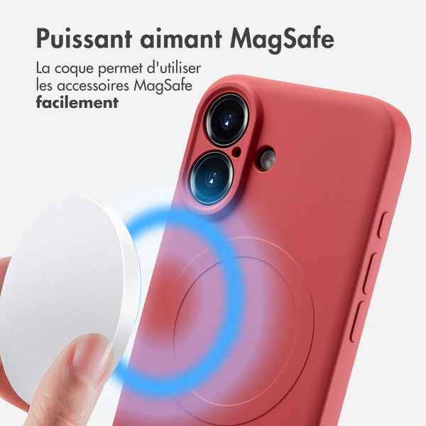 imoshion Coque Couleur avec MagSafe iPhone 16 - Dusty Rose