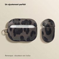 Selencia Coque Sabi motif panthère  Apple Airpods Pro / Pro 2 - Midnight Black