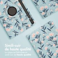 imoshion Coque tablette Design rotatif à 360° Samsung Galaxy Tab S10 Plus / Tab S9 Plus / Tab S9 FE Plus - Flowers