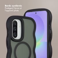 Selencia Coque arrière Wavy avec MagSafe Samsung Galaxy A36 / A56 - Noir