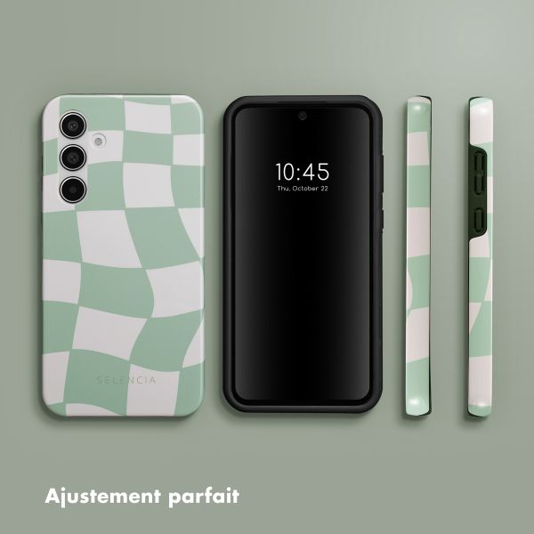 Selencia Coque arrière Vivid Tough Samsung Galaxy A55 - Groovy Sage Green