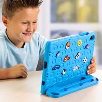 imoshion Coque kidsproof avec poupées amovibles Samsung Galaxy Tab A11 Plus / A9 Plus - Bleu