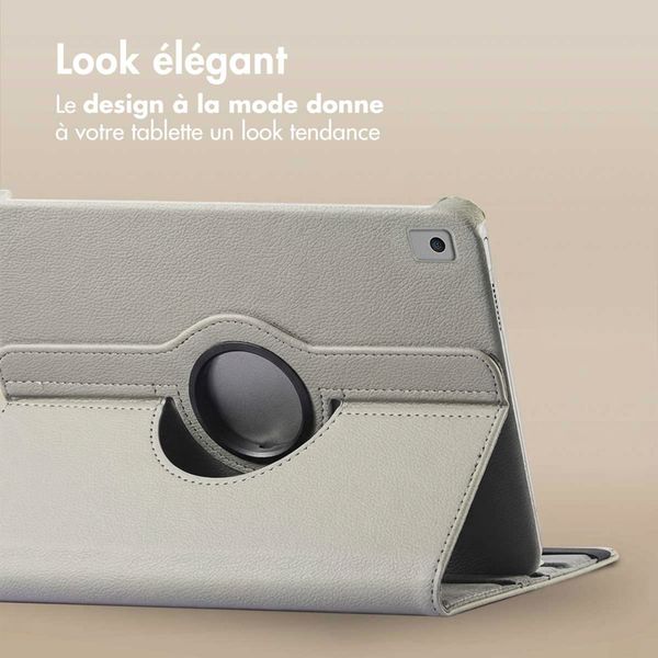 imoshion Coque tablette rotatif à 360° Apple iPad 9 (2021) 10.2 pouces / iPad 8 (2020) 10.2 pouces / iPad 7 (2019) 10.2 pouces - Gris