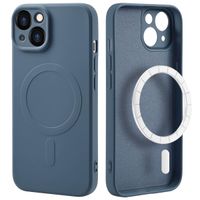 imoshion Coque Couleur avec MagSafe iPhone 14 - Bleu foncé