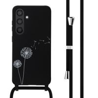 imoshion Coque design en silicone avec cordon Samsung Galaxy S24 - Dandelion Black