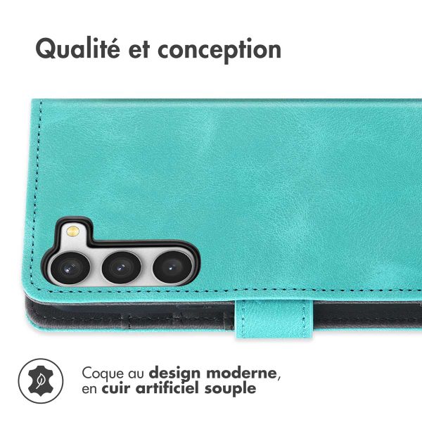 imoshion Etui de téléphone portefeuille avec cordon Samsung Galaxy S23 - Turquoise