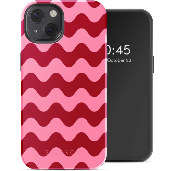 Selencia Coque arrière Vivid Tough avec MagSafe iPhone 13 - Wave Vibes Lipstick