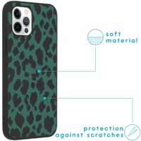 imoshion Coque Design iPhone 12 (Pro) - Léopard - Vert / Noir