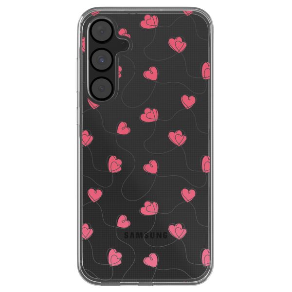 imoshion Coque design pour Samsung Galaxy A55 - Dusty Rose Connected Hearts