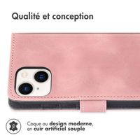 imoshion Etui de télephone portefeuille avec cordon Apple iPhone 15 - Rose