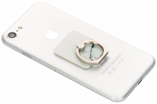 Support de sonnerie de téléphone en marbre blanc