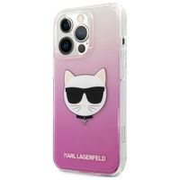 Karl Lagerfeld Coque arrière rigide Choupette iPhone 13 Pro - Rose