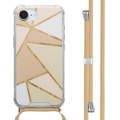 imoshion Coque Design avec cordon Apple iPhone 16e - Beige Graphic