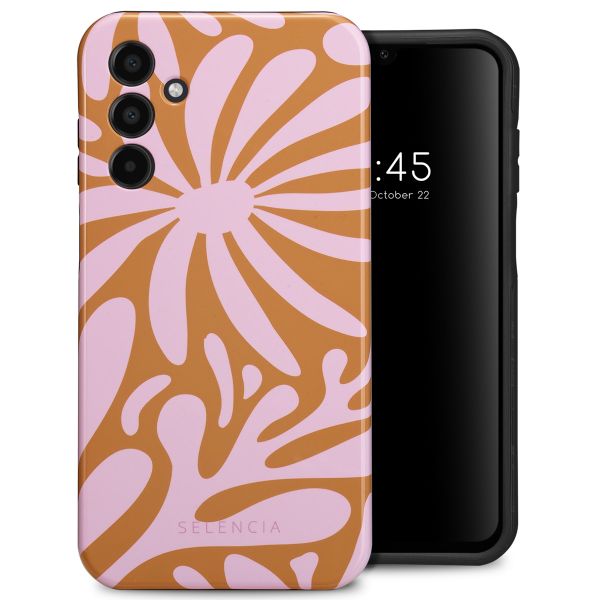 Selencia Coque arrière Vivid Tough Samsung Galaxy A15 (5G/4G) - Modern Bloom Pink