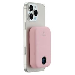 imoshion Batterie externe MagSafe - 10.000 mAh - Batterie externe sans fil - Rose