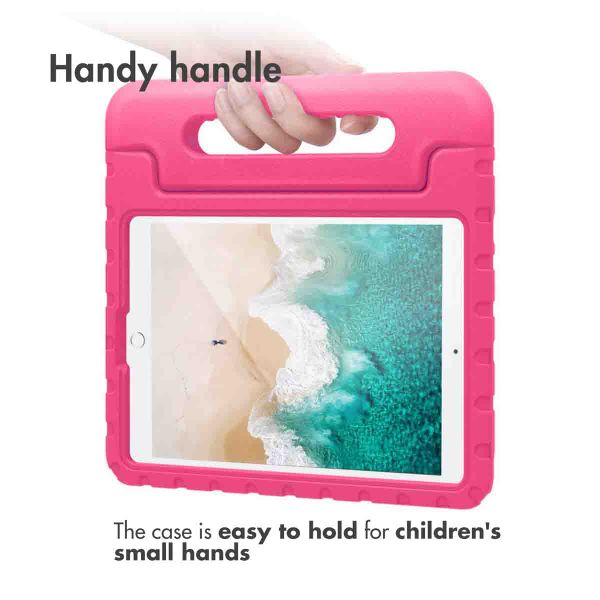 Accezz Coque kidsproof avec poignée Apple iPad 9 (2021) 10.2 pouces / iPad 8 (2020) 10.2 pouces / iPad 7 (2019) 10.2 pouces - Rose